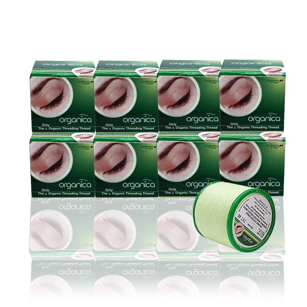 Organica Eyebrow Thread Box of 8 Spools - Premium Cotton Thread for Eyebrow Shaping - görsel 5