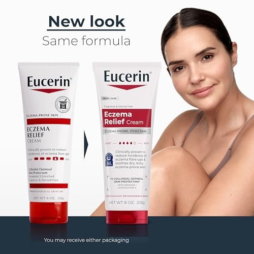 Eucerin Eczema Relief Cream - Full Body Moisturizing Lotion with Colloidal Oatmeal, 8 oz Tube Avelisse