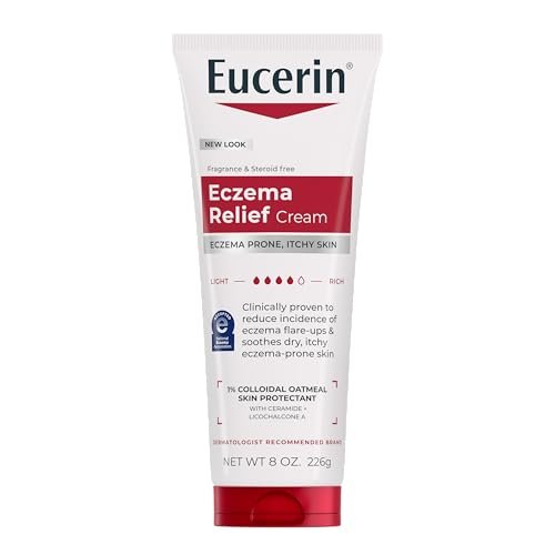 Eucerin Eczema Relief Cream - Full Body Moisturizing Lotion with Colloidal Oatmeal, 8 oz Tube Avelisse