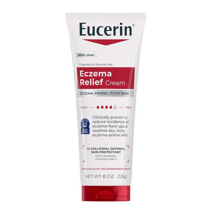 Eucerin Eczema Relief Cream - Full Body Moisturizing Lotion with Colloidal Oatmeal, 8 oz Tube Avelisse