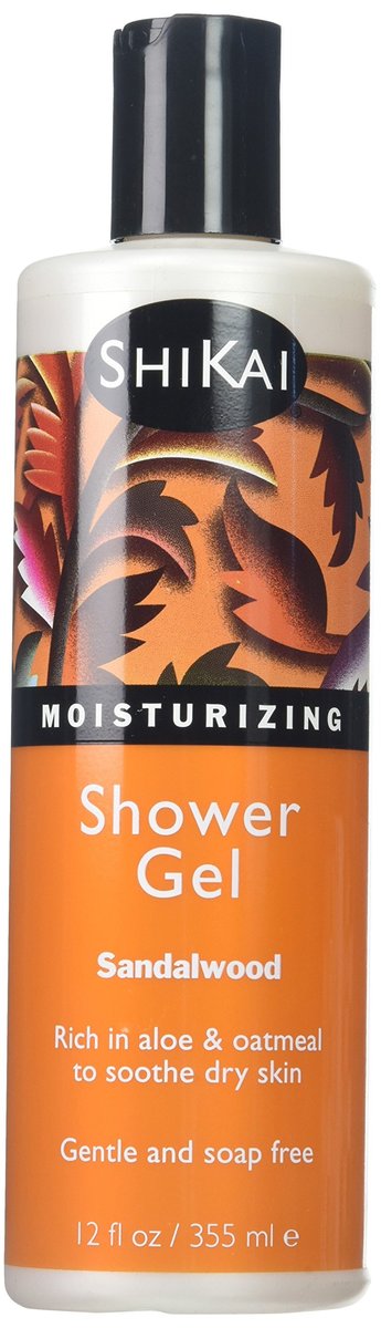Shikai Sandalwood Shower Gel - 12 oz | Natural Body Wash for Men & Women - görsel 1