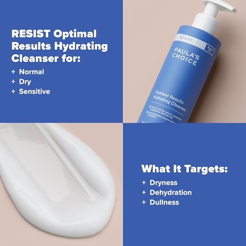 Paula's Choice RESIST Optimal Results Hydrating Cleanser - Anti-Aging Face Wash with Green Tea & Chamomile for Dry Skin, 6.4 oz Avelisse