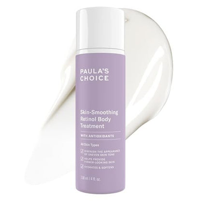 Paula's Choice Retinol Skin-Smoothing Body Lotion Treatment - Anti-Aging Body Moisturizer with Shea Butter, Vitamin C & E, Fragrance-Free, 4 oz Avelisse