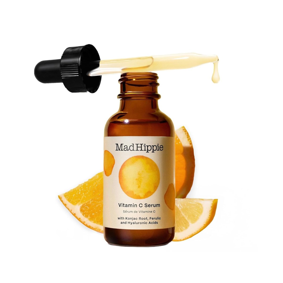 Mad Hippie Vitamin C Serum – Brightening Face Serum with C, E, Ferulic Acid & Hyaluronic Acid, 1.02 fl oz Avelisse