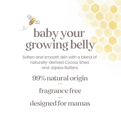 Burt's Bees Mama Belly Butter – Stretch Mark Cream for Pregnancy & Postnatal Massage, Shea Butter & Vitamin E, 6.5 oz Avelisse