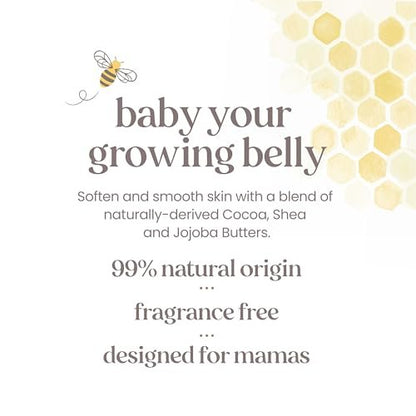 Burt's Bees Mama Belly Butter – Stretch Mark Cream for Pregnancy & Postnatal Massage, Shea Butter & Vitamin E, 6.5 oz Avelisse