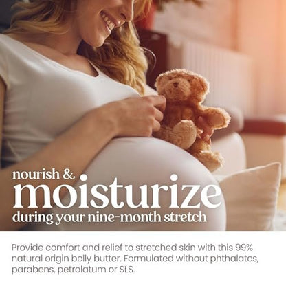 Burt's Bees Mama Belly Butter – Stretch Mark Cream for Pregnancy & Postnatal Massage, Shea Butter & Vitamin E, 6.5 oz Avelisse