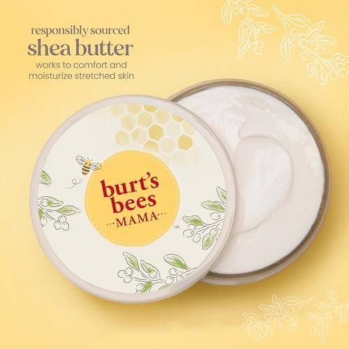 Burt's Bees Mama Belly Butter – Stretch Mark Cream for Pregnancy & Postnatal Massage, Shea Butter & Vitamin E, 6.5 oz Avelisse