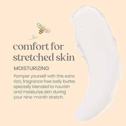 Burt's Bees Mama Belly Butter – Stretch Mark Cream for Pregnancy & Postnatal Massage, Shea Butter & Vitamin E, 6.5 oz Avelisse