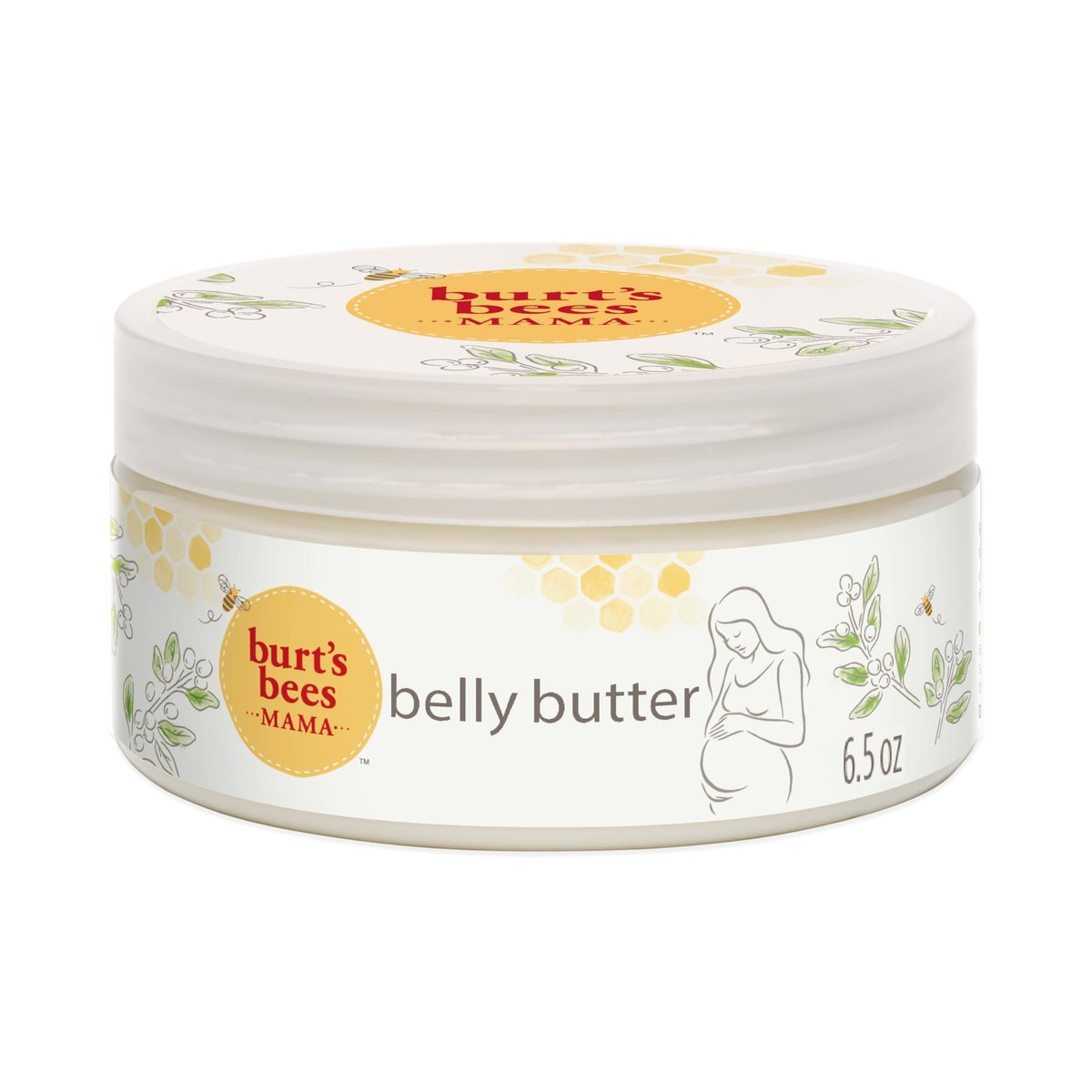 Burt's Bees Mama Belly Butter – Stretch Mark Cream for Pregnancy & Postnatal Massage, Shea Butter & Vitamin E, 6.5 oz Avelisse