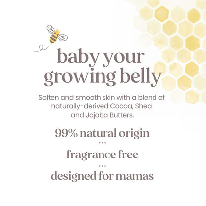 Burt's Bees Mama Belly Butter – Stretch Mark Cream for Pregnancy & Postnatal Massage, Shea Butter & Vitamin E, 6.5 oz Avelisse