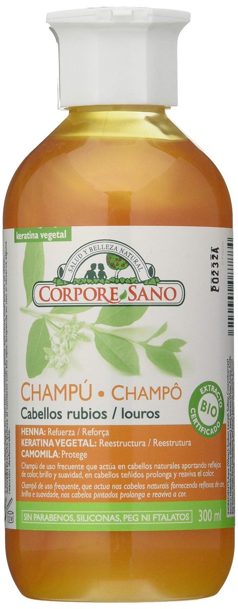 Corpore Sano Henna Shampoo for Blonde Hair – 300ml (10.1 fl oz) - görsel 1
