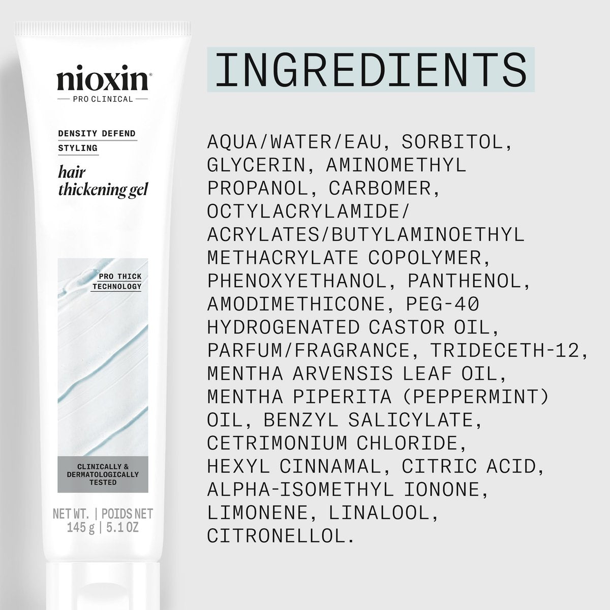 Nioxin Density Defend Hair Thickening Gel - Volumizing Gel for Fuller Hair, No Stickiness or Stiffness, 5.1 Fl Oz - görsel 12