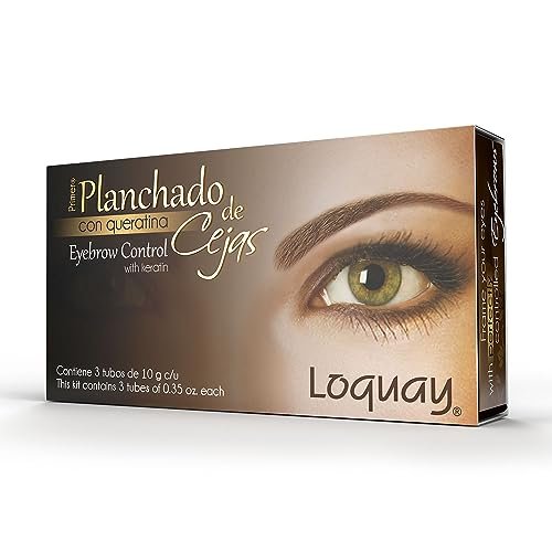 Loquay Keratin Eyebrow Straightening Control Kit - 3 Step Treatment, 10g Each, Professional Eyebrow Lamination Kit with Comb Avelisse