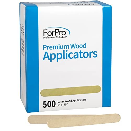ForPro Professional Collection Premium Wood Applicators - Large 6 Inch Hair Removal Waxing Sticks, 500 Count - görsel 2