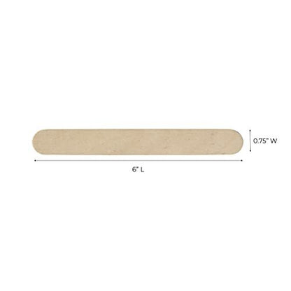 ForPro Professional Collection Premium Wood Applicators - Large 6 Inch Hair Removal Waxing Sticks, 500 Count