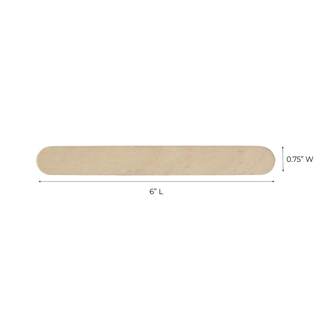 ForPro Professional Collection Premium Wood Applicators - Large 6 Inch Hair Removal Waxing Sticks, 500 Count - görsel 5