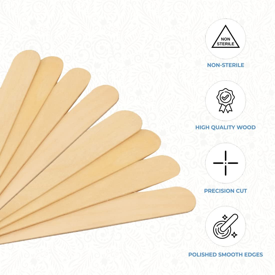 ForPro Professional Collection Premium Wood Applicators - Large 6 Inch Hair Removal Waxing Sticks, 500 Count - görsel 7