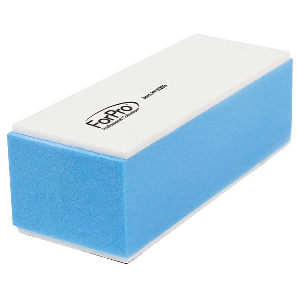 ForPro Professional Collection Miracle Buff & Shine - 12 Double-Sided Nail Buffers (Grey 400/White 4000 Grit) Avelisse