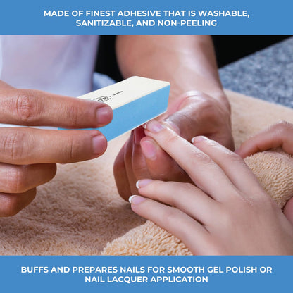 ForPro Professional Collection Miracle Buff & Shine - 12 Double-Sided Nail Buffers (Grey 400/White 4000 Grit) Avelisse