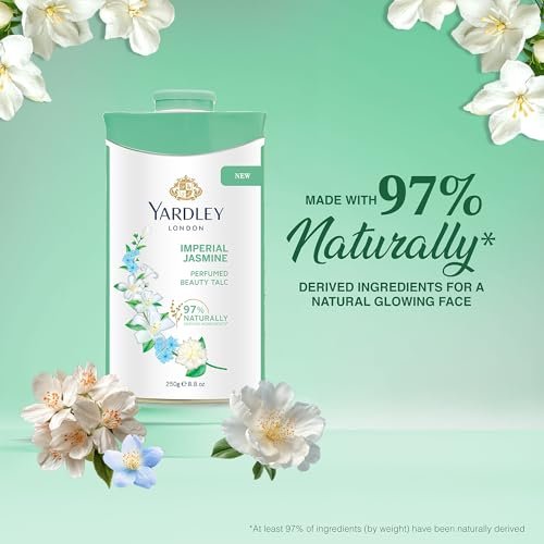 Yardley London Jasmine Perfumed Talcum Powder – 250 g (8.8 oz) Deodorizing Body Talc - görsel 8
