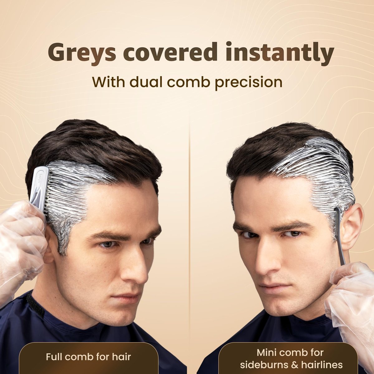 Bigen Men's Speedy Color Dark Brown 103 - Quick 5-Minute Hair Color for Men (150g) - görsel 11