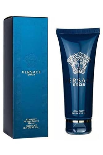 Versace Eros After Shave Balm for Men - 3.4 oz Soothing & Hydrating Post-Shave Care Avelisse