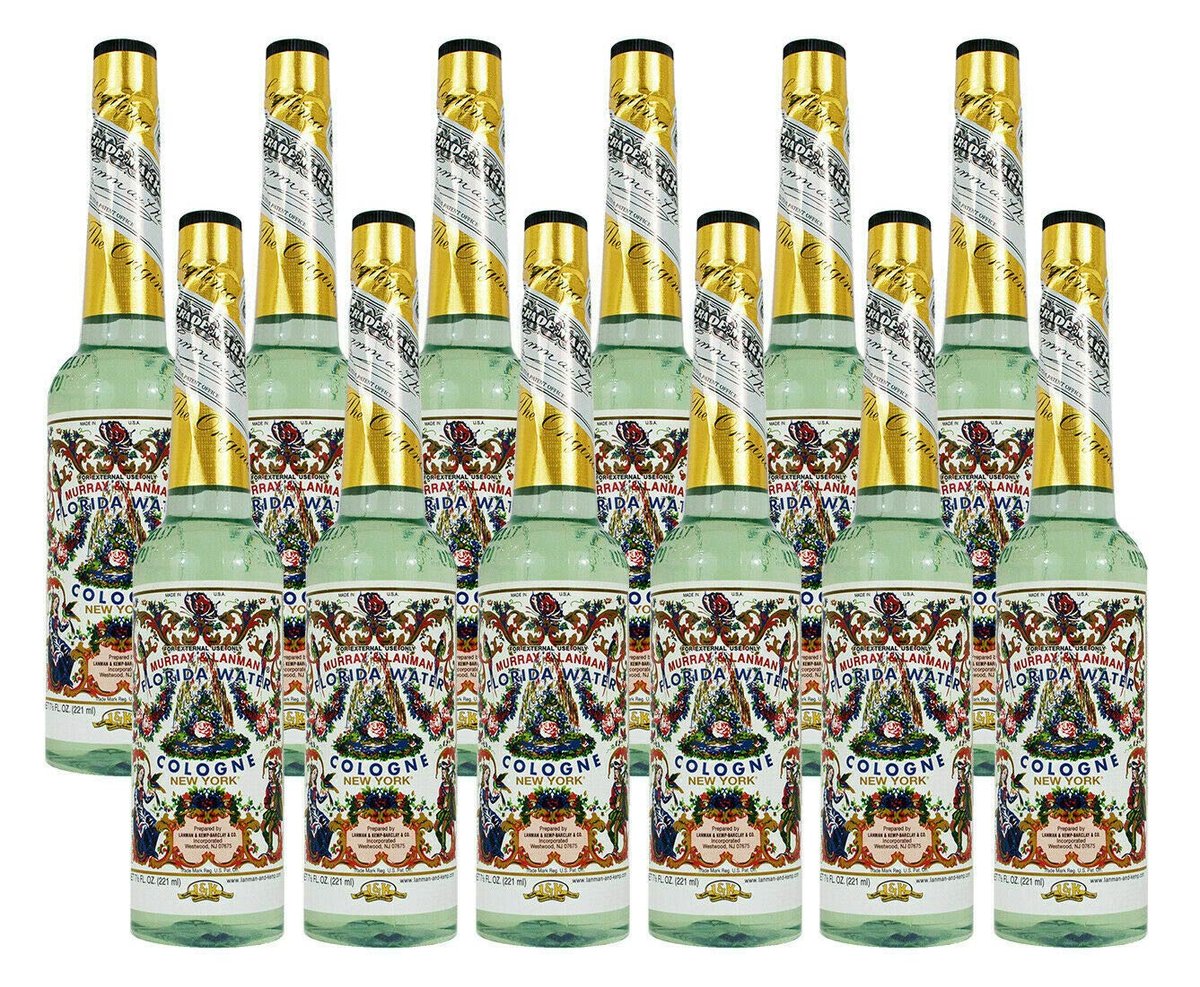 Murray & Lanman Florida Water Cologne - 7.5 Fl Oz (Pack of 12) - Classic Agua Florida Avelisse