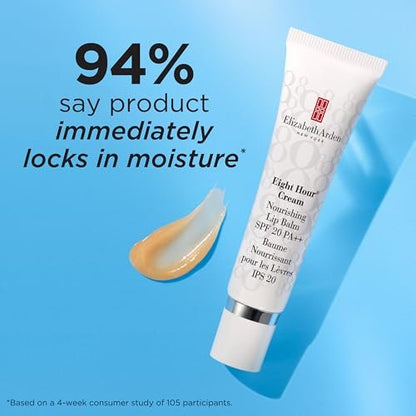 Elizabeth Arden Eight Hour Cream Nourishing Lip Balm with SPF 20 - Moisturizing Lip Treatment with Shea Butter & Vitamin E, 0.5 fl oz Avelisse
