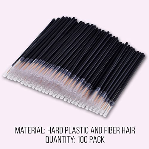 KINGMAS 100 Pack Disposable Ultra-Fine Point Eyeliner Brushes - Precision Eye Liner Applicators for Professional & Personal Use - görsel 11