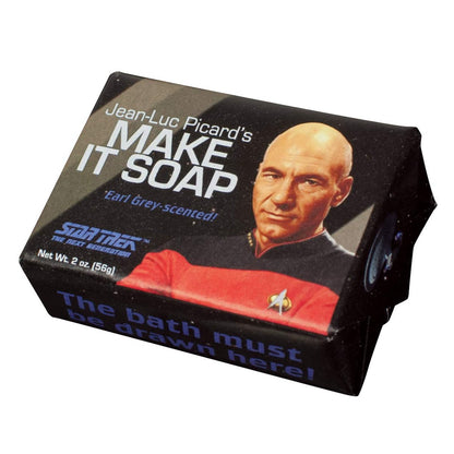 Star Trek Jean Luc Picard Make it Soap! - 2oz Travel Bar Soap, Made in USA