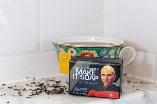 Star Trek Jean Luc Picard Make it Soap! - 2oz Travel Bar Soap, Made in USA - görsel 10
