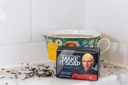 Star Trek Jean Luc Picard Make it Soap! - 2oz Travel Bar Soap, Made in USA