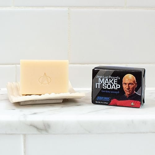 Star Trek Jean Luc Picard Make it Soap! - 2oz Travel Bar Soap, Made in USA - görsel 6