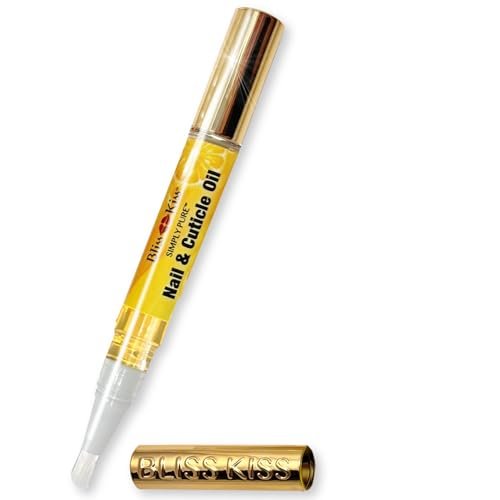 Bliss Kiss Crisp Fragrance Nail Oil Cuticle Pen - Vitamin E & Jojoba for Stronger Nails Avelisse