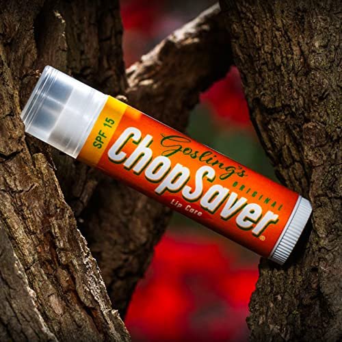 Goslings Original ChopSaver SPF 15 Lip Care - All Natural Lip Balm, 6-Pack, Effective Relief for Dry, Cracked Lips & Skin, Made in USA Avelisse