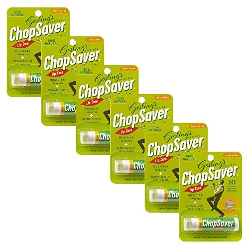 Gosling's Original ChopSaver Lip Care – All Natural Hydrating Lip Balm for Musicians & Dry Lips, 0.15 oz (Pack of 6) Avelisse