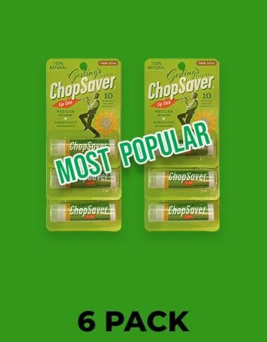 Goslings Original ChopSaver SPF 15 Lip Care - All Natural Lip Balm, 6-Pack, Effective Relief for Dry, Cracked Lips & Skin, Made in USA Avelisse