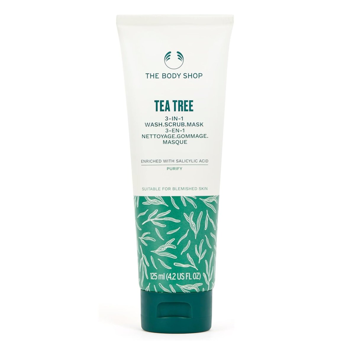 The Body Shop Tea Tree Skin Clearing Daily Face Scrub - Exfoliating and Purifying for Blemished Skin - 4.2 Fl Oz Avelisse