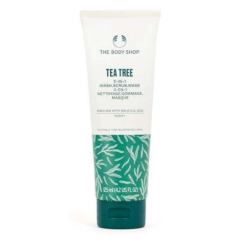 The Body Shop Tea Tree Skin Clearing Daily Face Scrub - Exfoliating and Purifying for Blemished Skin - 4.2 Fl Oz Avelisse