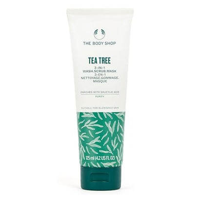 The Body Shop Tea Tree Skin Clearing Daily Face Scrub - Exfoliating and Purifying for Blemished Skin - 4.2 Fl Oz Avelisse