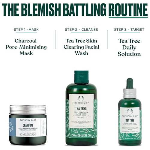 The Body Shop Tea Tree Skin Clearing Daily Face Scrub - Exfoliating and Purifying for Blemished Skin - 4.2 Fl Oz Avelisse