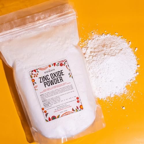Zinc Oxide Powder - Uncoated, Non Nano, Pharmaceutical Grade - 1 LB - Better Shea Butter Avelisse
