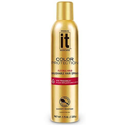 It Haircare Freeze Color Protection Flexible Hold Brushable Hair Spray 7.75 Oz Avelisse