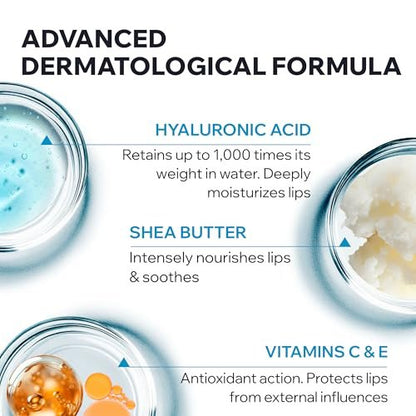 Uriage Eau Thermale Lip Balm with Hyaluronic Acid + Shea Butter + Vitamin C – Ultra-Soft Moisturizing Lip Balm for Dry, Chapped Lips, Intense Hydration, Unisex Avelisse