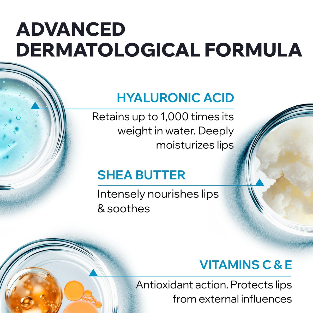Uriage Eau Thermale Lip Balm with Hyaluronic Acid + Shea Butter + Vitamin C – Ultra-Soft Moisturizing Lip Balm for Dry, Chapped Lips, Intense Hydration, Unisex Avelisse