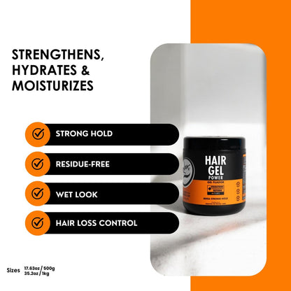 Rolda Power Styling Gel Hair Loss Control 17.6oz – Formaldehyde-Free Hold