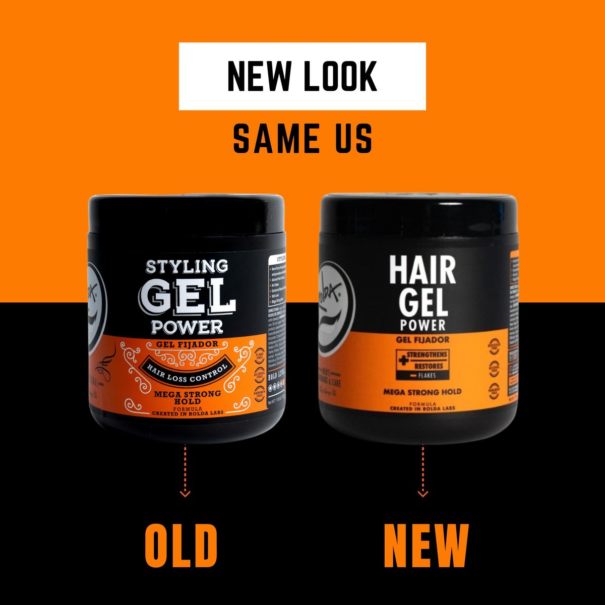 Rolda Power Styling Gel Hair Loss Control 17.6oz – Formaldehyde-Free Hold - görsel 3