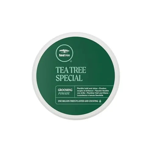 Tea Tree Grooming Pomade - Flexible Hold + Shine for All Hair Types, Especially Wavy & Curly, 3 oz Avelisse