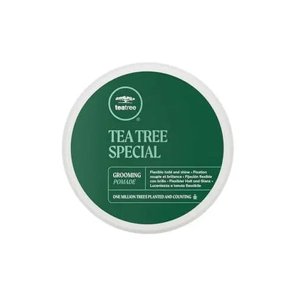 Tea Tree Grooming Pomade - Flexible Hold + Shine for All Hair Types, Especially Wavy & Curly, 3 oz Avelisse